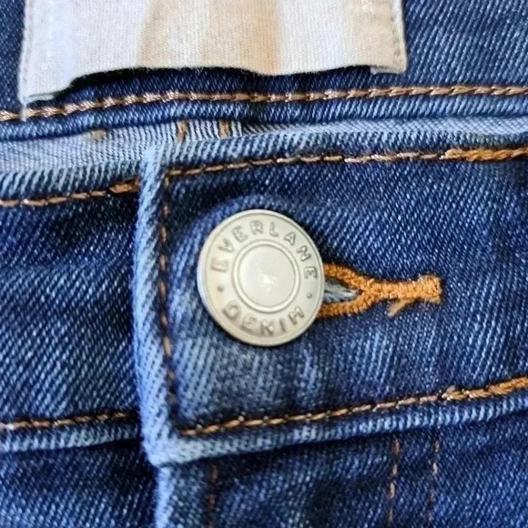 Everlane Mid Rise Skinny Jeans Blue Women's Size 27 Ankle Length Denim - Picture 9 of 14